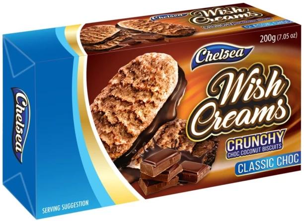 Amazon Wish Creams Classic Chocolate Shortbread 200 g, Pack of 12