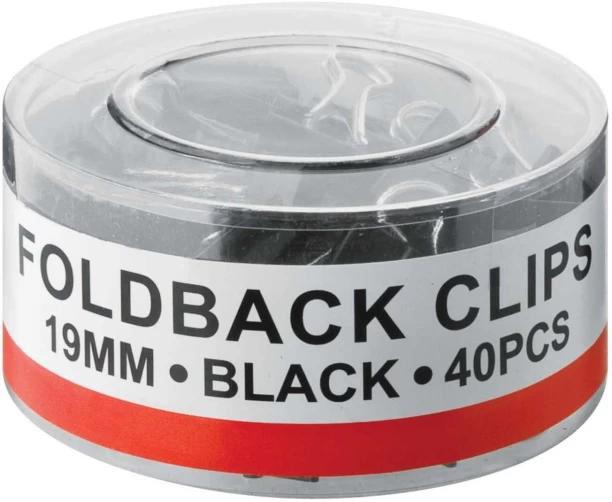 Aro 19 Metal Binder Clip 40, Black