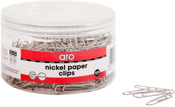 Aro 33 Metal Paper Clip 600, Silver