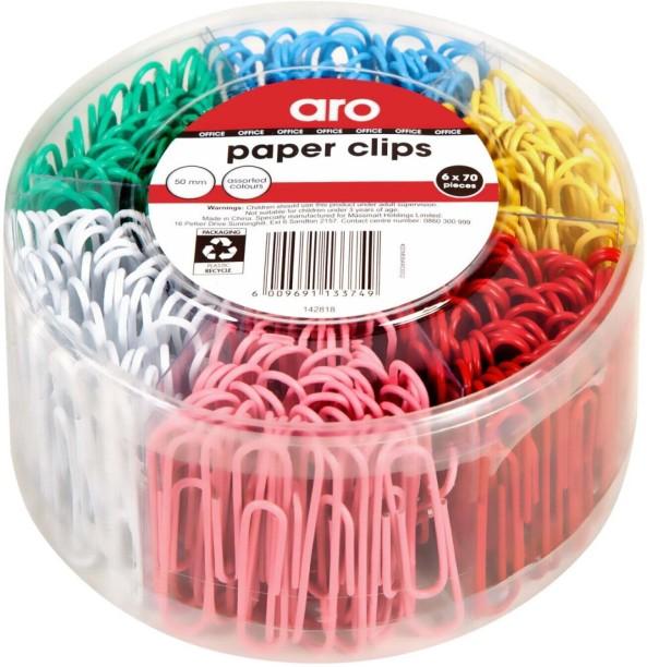 Aro 50 Metal Paper Clip 70, Multicolour
