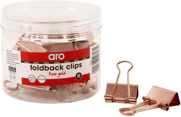 Aro 25 Metal Clipboard Clip 20, Rose Gold