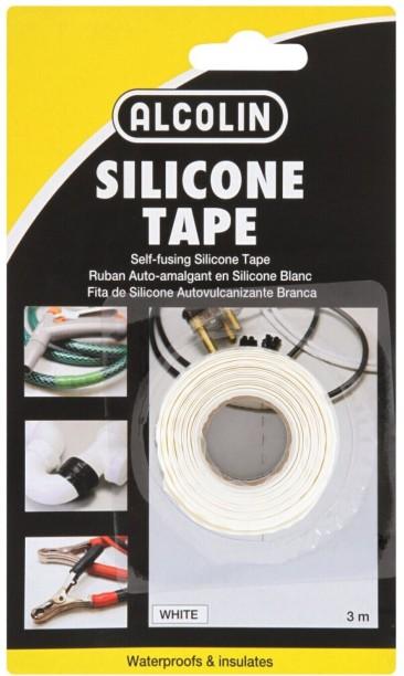 Alcolin Silicone Tape White Silicone Hand-held Adhesive Tape Tape (Manual) Set of 1, White