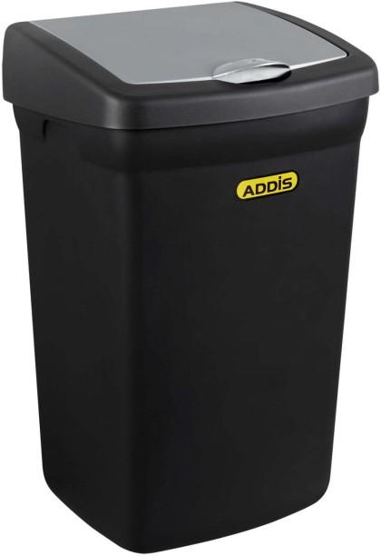 Addis Lift-Top Bin Plastic Dustbin Black