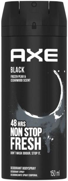 Axe Black Frozen Pear & Cedarwood 48 Hrs Nonstop Fresh Deodorant Spray  -  For Men 150 ml, Pack of 6