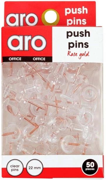 Aro 2 Compartments Metal Pins Rose Gold