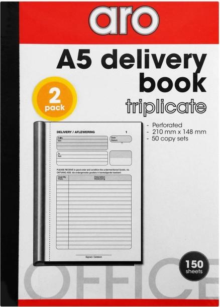 Aro Delivery Book A5 Triplicate Books Feint White