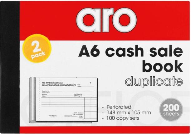 Aro Sale Book A6 Cash Memo Feint White