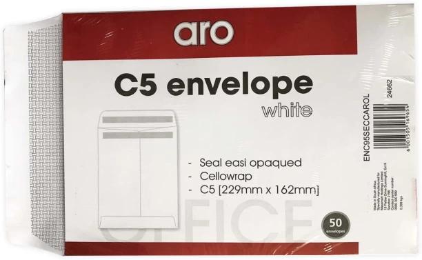 Aro C5 Seal Easi Envelopes Pack of 1 White