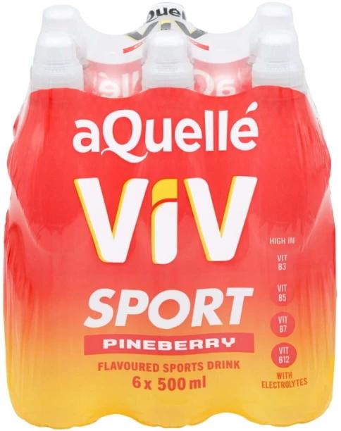 aQuelle ViV Sports Drink Pineberry Flavoured, 6 x 500 ml (6x500 ml)