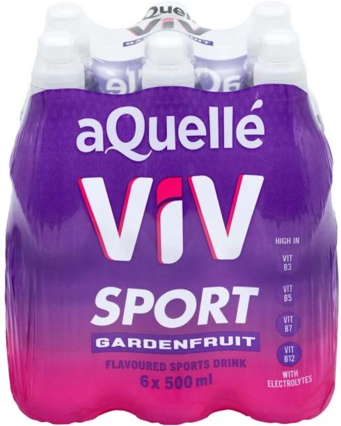 aQuelle ViV Sports Drink Gardenfruit Flavoured, 6 x 500 ml (6x500 ml)