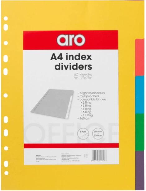 Aro Polypropylene File Storage Box Set of 1, Multicolour