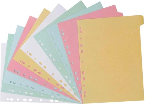 Aro Polypropylene File Divider Set of 1, Multicolour