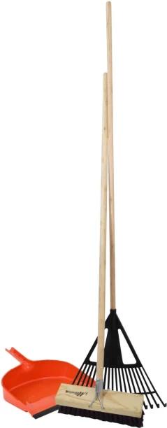 Academy Garden Combo Broom/Rake/Dutspan Garden Tool Kit 1 Tools