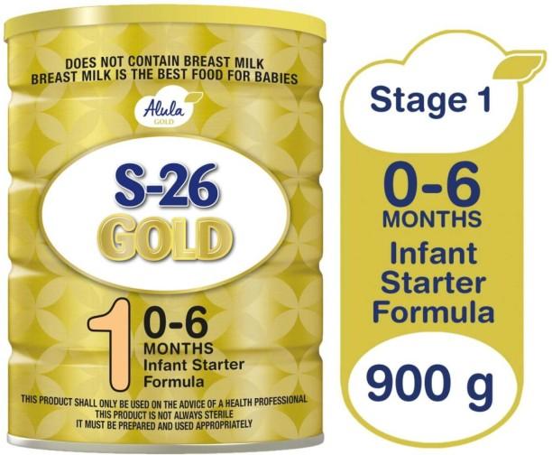 Alula S-26 Gold 1 Infant Starter Formula 6 x 900 g, 0-6 Months (6x900 g)