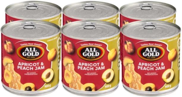 All Gold Apricot And Peach Jam 900 g Pack of 6
