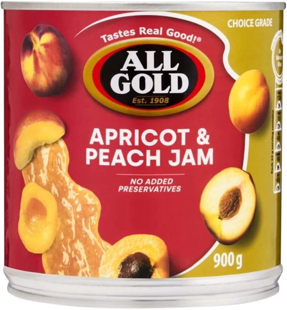 All Gold Apricot And Peach Jam 900 g