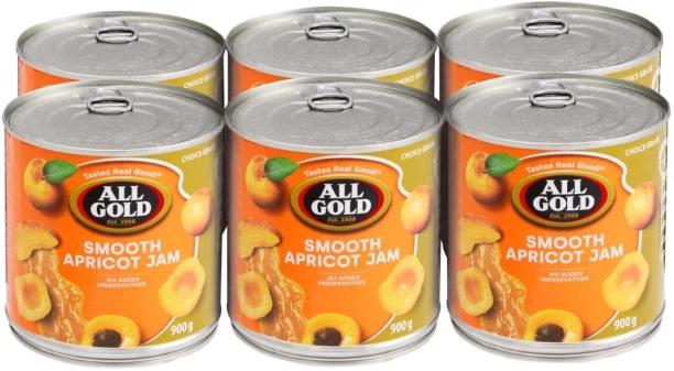 All Gold Smooth Apricot Jam 900 g Pack of 6