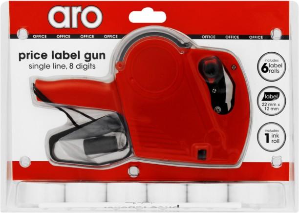 Aro 8-Digit Single Line Price Label Gun Plus Extra Roll Label Maker Manual