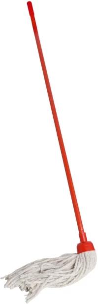 Academy Promo Broom String Mop White, Red