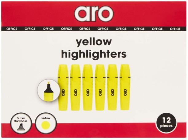 Aro Highlighters Yellow