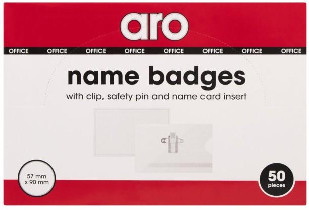 Aro Steel Plain Name Plate Silver