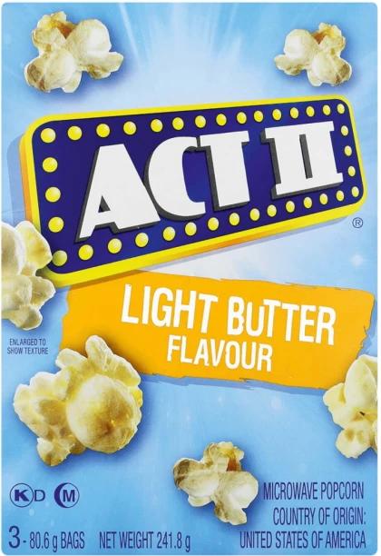 Act II Microwave Light Butter Popcorn 241.8 g, Pack of 12