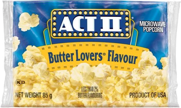 Act II Butter Lovers Flavour Butter Popcorn 85 g