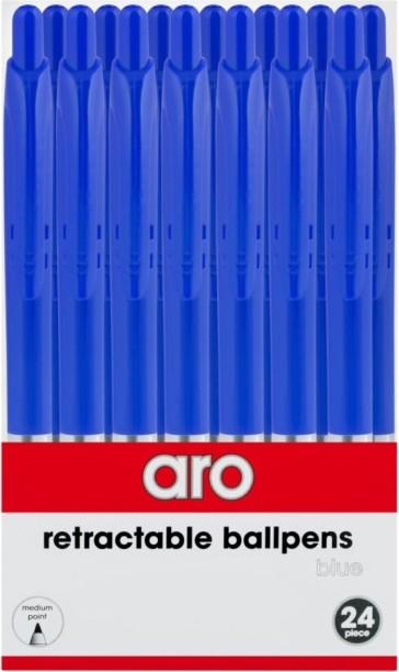Aro Office Ball Pen Pack of 24, Blue