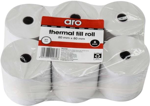 Aro B1 55 gsm Thermal Paper Set of 6, White