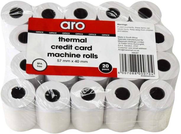 Aro B1 55 gsm Thermal Paper Set of 20, White