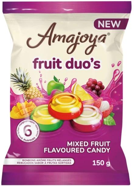 Amajoya Fruit Duo'S Fruits Boiled Sweets Pack of 1 x 125 g