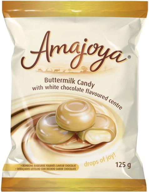 Amajoya Buttermilk Candy white chocolate Sweets Pack of 24 x 125 g