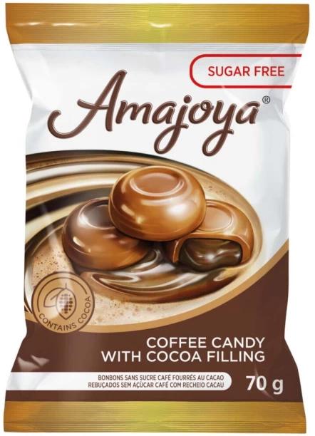 Amajoya Coffee Candy With Cocoa Filling Coffee Sweets Pack of 1 x 70 g