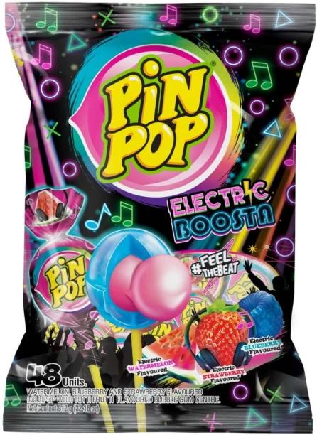 Aldor Electric Boosta Watermelon, Strawberry, Blueberry Lollipop Pack of 1 x 864 g