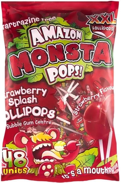 Amazon Monsta Pops Strawberry Lollipop Pack of 1 x 864 g