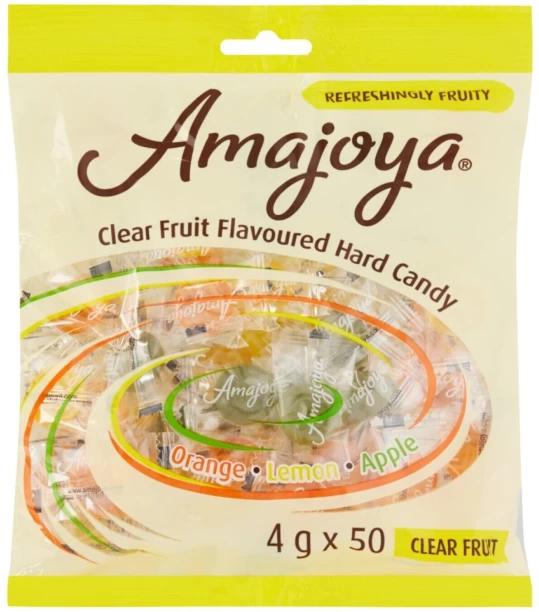 Amajoya Sweet Clear Fruit Mixed Fruit Sweets Pack of 1 x 50 pieces