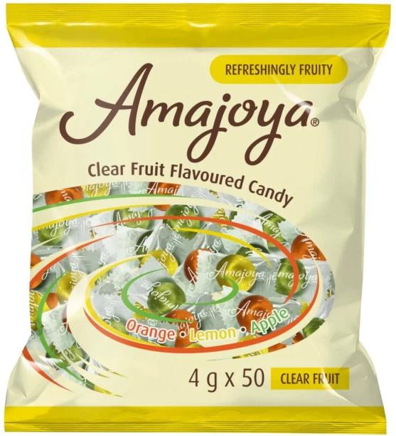 Amajoya Sweet Clear Fruit Mixed Fruit Sweets Pack of 24 x 50 pieces