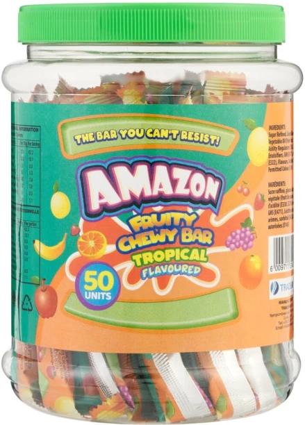 Amazon Tropical Fruity Tropical Candy Sticks Pack of 1 x 50 pieces