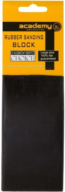 Academy Rubber Sanding Block Aluminium Oxide Sandpaper 80 Pack of 1 (Pack of 80)