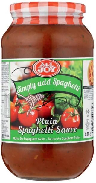 All Joy Plain Spaghetti Sauce Sauce 12 x 820 g (12x820 g)