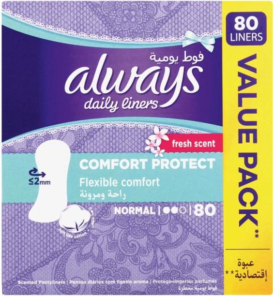 Always Panty Liners Normal Scented Regularsize Pantyliner Pack of 80