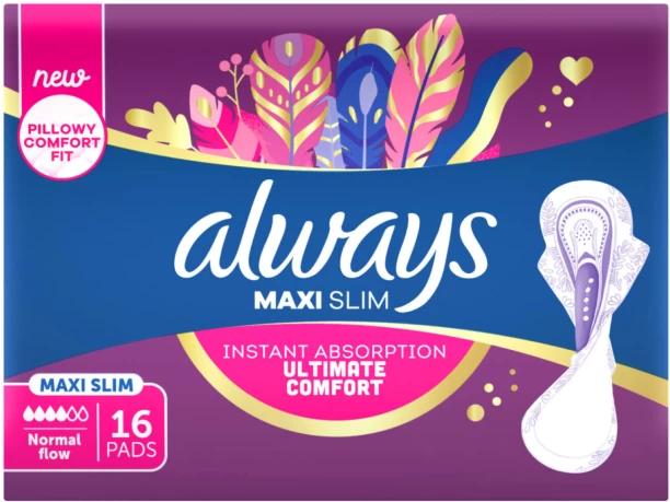 Always Maxi Slim sanitary pads Maxi Slimsize Sanitary Pad Pack of 16