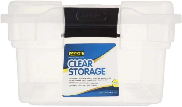 Addis Clear Storage Box 11 L, White