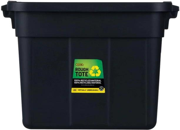 Addis Rough Tote Storage Box 45 L, Black