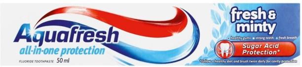 Aquafresh All-in-One Fresh & Minty Toothpaste 50 ml, Pack of 1
