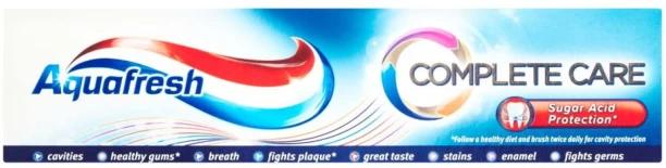 Aquafresh Complete Care Sugar Acid Protection Toothpaste 75 ml, Pack of 1