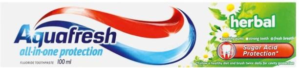 Aquafresh All-in-One Protection Herbal Toothpaste 100 ml, Pack of 1