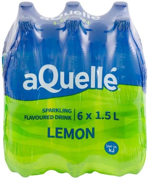aQuelle Sparkling Lemon Flavoured Water 6 x 1.5 l (6x1.5 l)