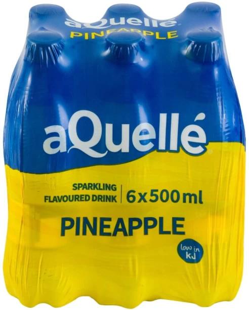 aQuelle Sparkling Pineapple Flavoured Water 6 x 500 ml (6x500 ml)