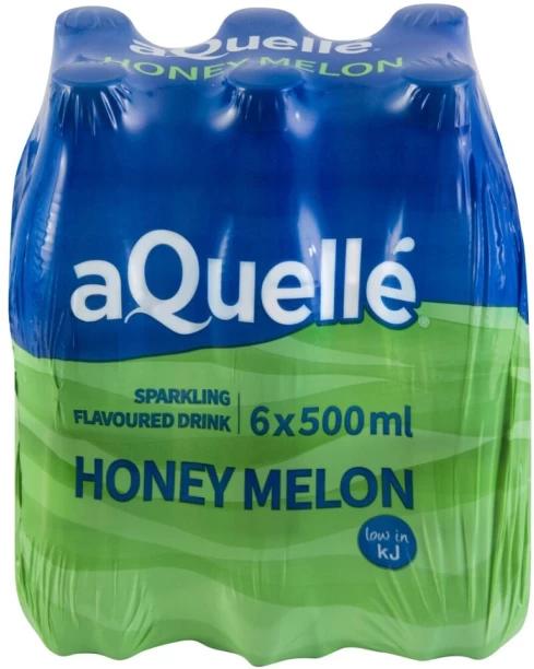 aQuelle Sparkling Honey Melon Flavoured Water 6 x 500 ml (6x500 ml)